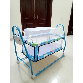 Nôi điện 2 trong 1 tặng 2 dây coroa( sản phẩm gồm 1 võng và 1 nôi điện cho bé )