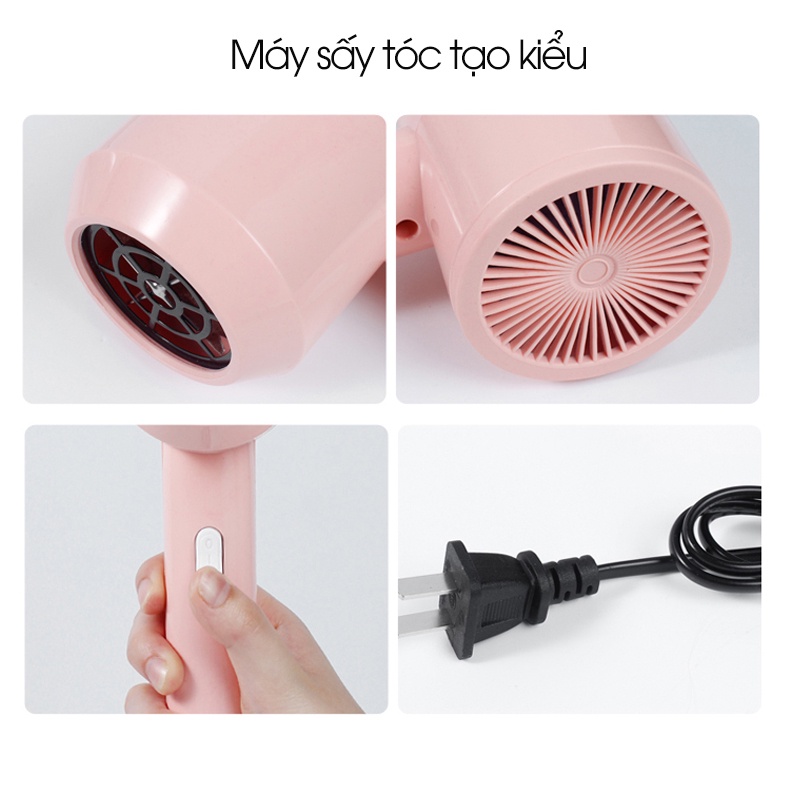 Máy sấy tóc mini tạo kiểu  không gây hư tổn tóc-Tổng kho gia dụng