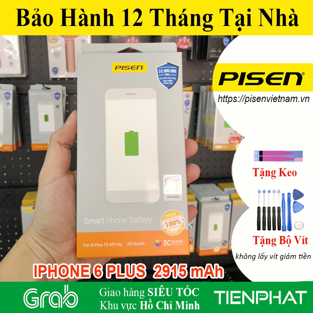 Pin iPhone 6 plus - Chất lượng cao - Chính hãng Pisen