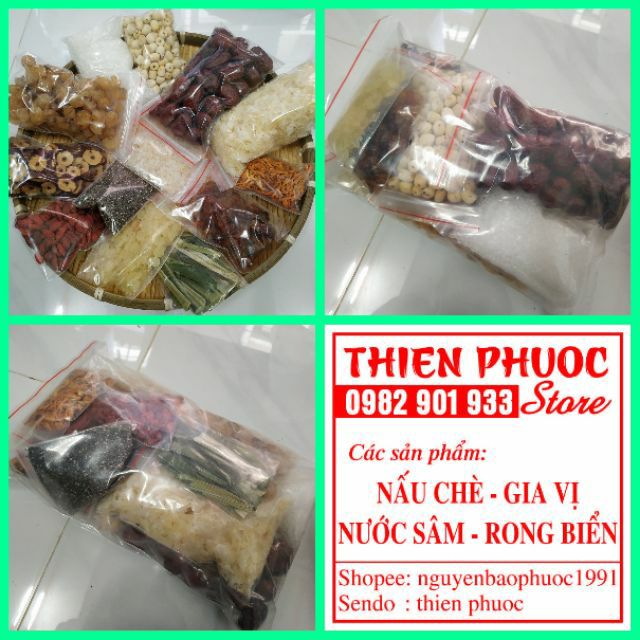 CHÈ DƯỠNG NHAN Thiên Phước DN750 Set đầy đủ nấu 30 chai tặng quế hoa