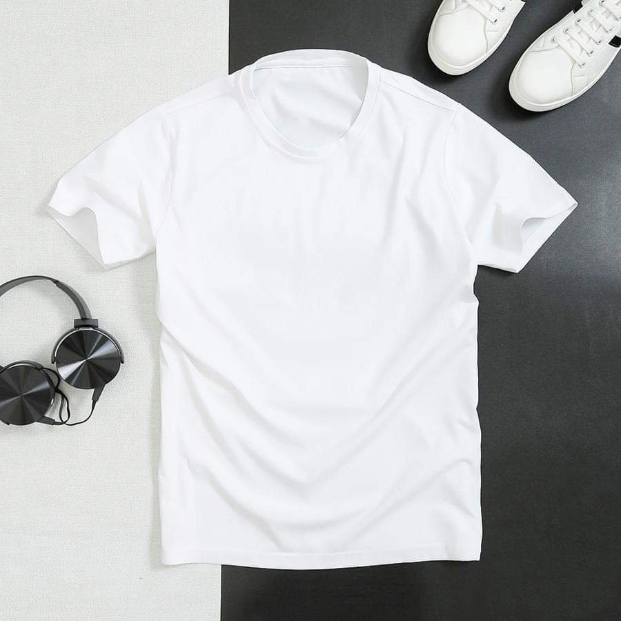 Áo Thun Trơn Màu Trắng Ngắn Tay Cổ Tròn WIT_Fashion Form Xuông Đủ Size Vải Dày Mịn