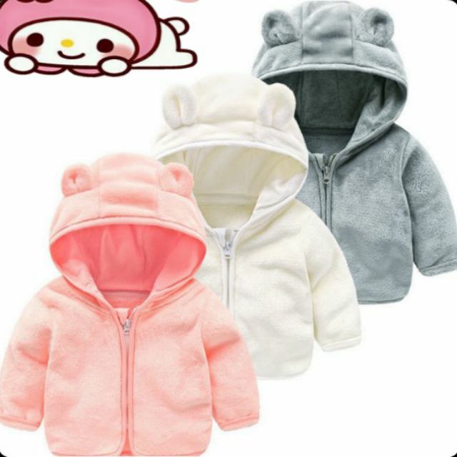 ÁO KHOÁC LÔNG THỎ KHOÁ KÉO CHO BÉ | BigBuy360 - bigbuy360.vn