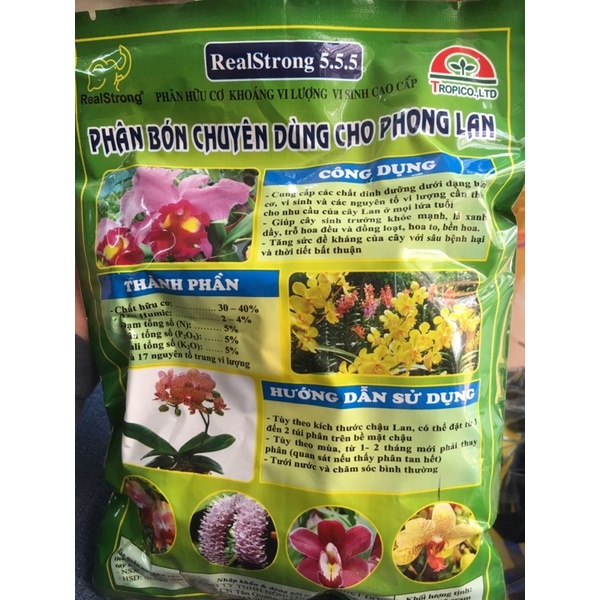 Phân tan chậm dạng túi lọc 5-5-5+TE cho hoa lan (gói 30 túi)