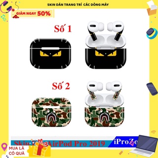 Dán skin airpod 1, 2 / airpod pro / gen 3 cao cấp, thời trang