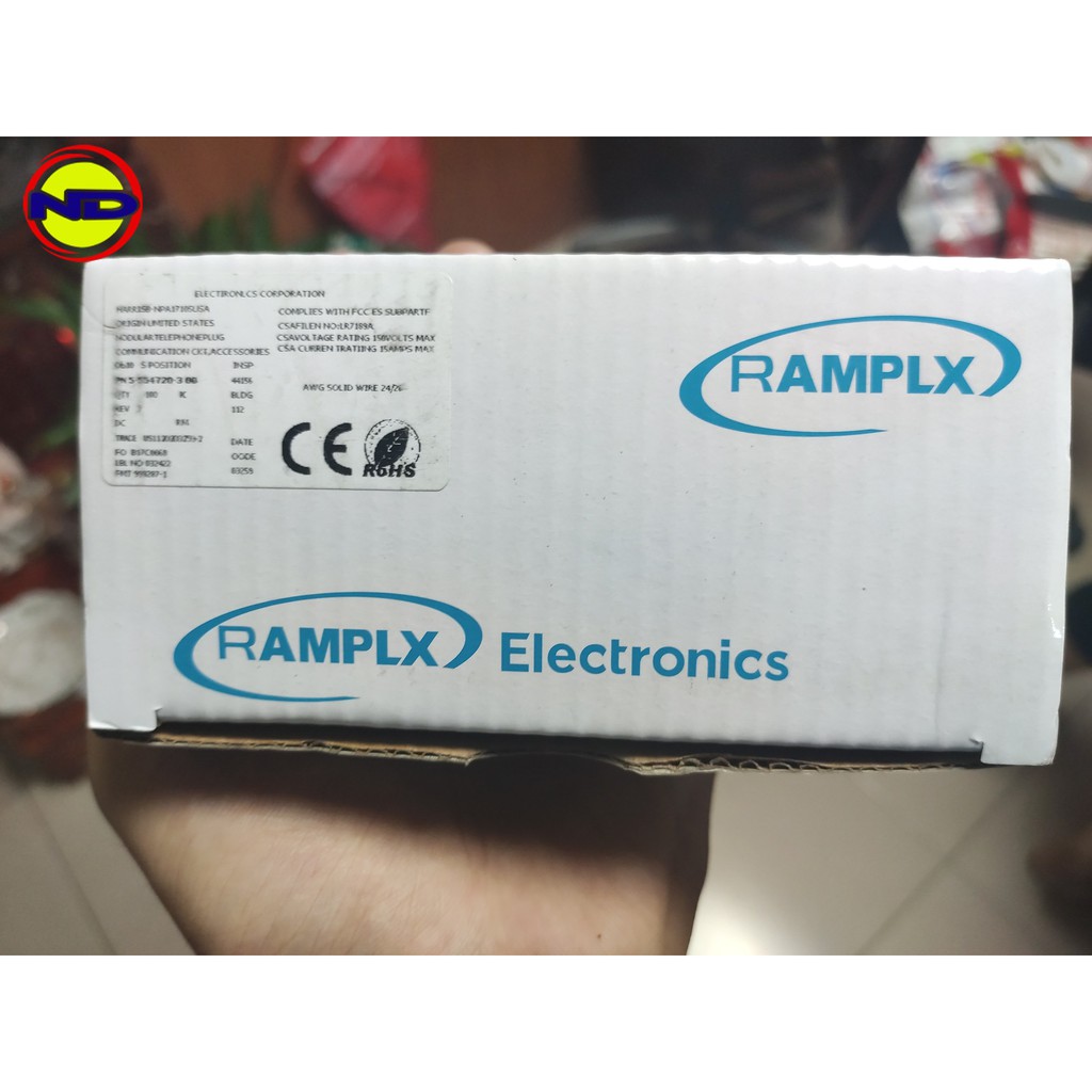 Đầu bấm hạt mạng RJ45 ( chính hãng AMPLX )