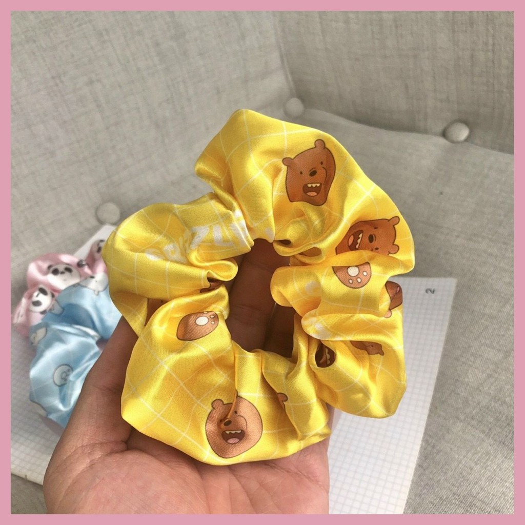 DÂY BUỘC TÓC, DÂY CỘT TÓC SCRUNCHIES WE BARE BEAR