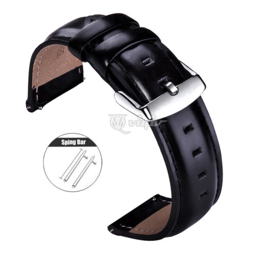Dây đeo đồng hồ bằng da tháo lắp nhanh kích thước 18 20 22mm