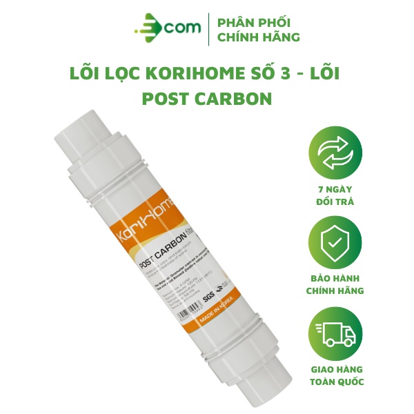 Lõi lọc số 3 Korihome Post-Carbon/Carbon Block Korihome