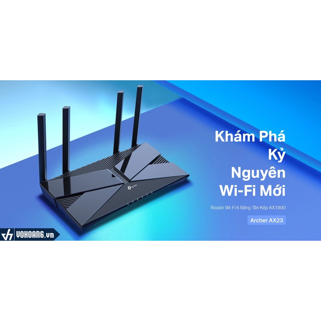 Bộ phát Wi-Fi 6 ARCHER AX23 băng tần kép AX1800 Tốc Độ Siêu Nhanh - Hàng chính hãng