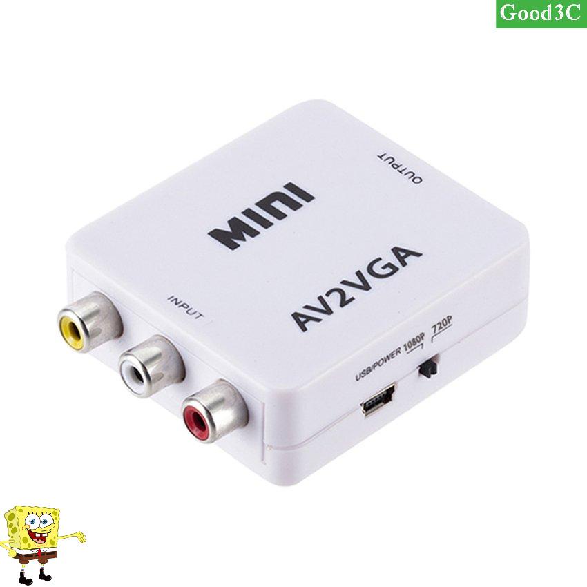 Mini High Definition AV2VGA Video Converter Box AV RCA CVBS To VGA Converter