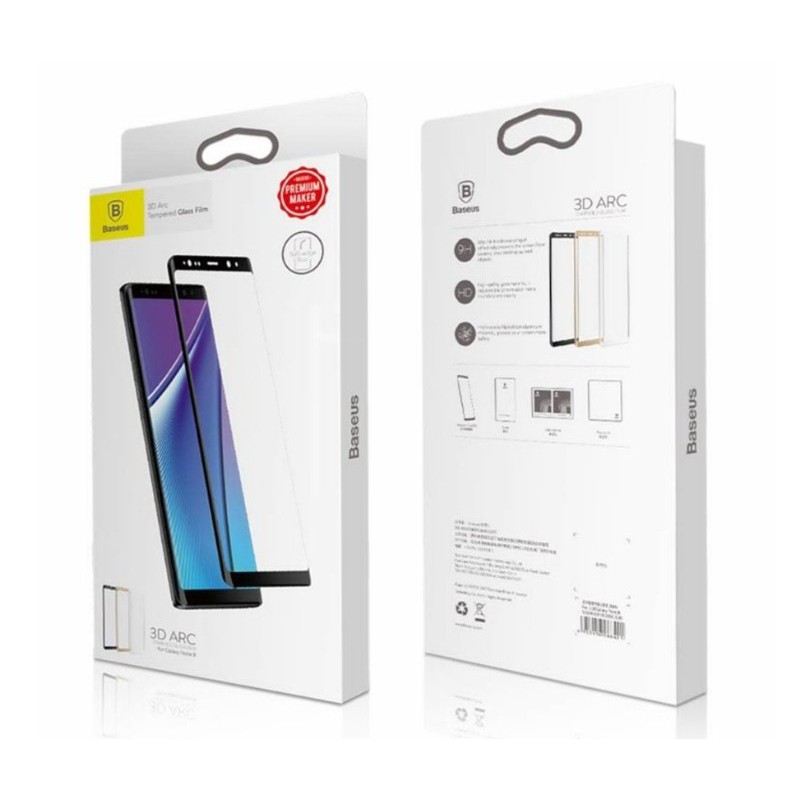 Kính Cường Lực Samsung Note 8 Chính Hãng Baseus Chịu Lực Tốt Nhất /Sỉ Ốp