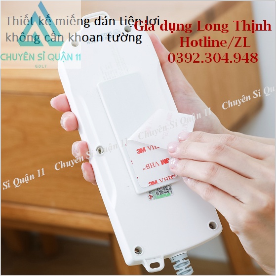 Miếng Dán Tường Treo Ổ Cắm Điện, Modem Wifi/ Giá Đỡ Treo Tường Cố Định Ổ Điện TreoOCD-Vi