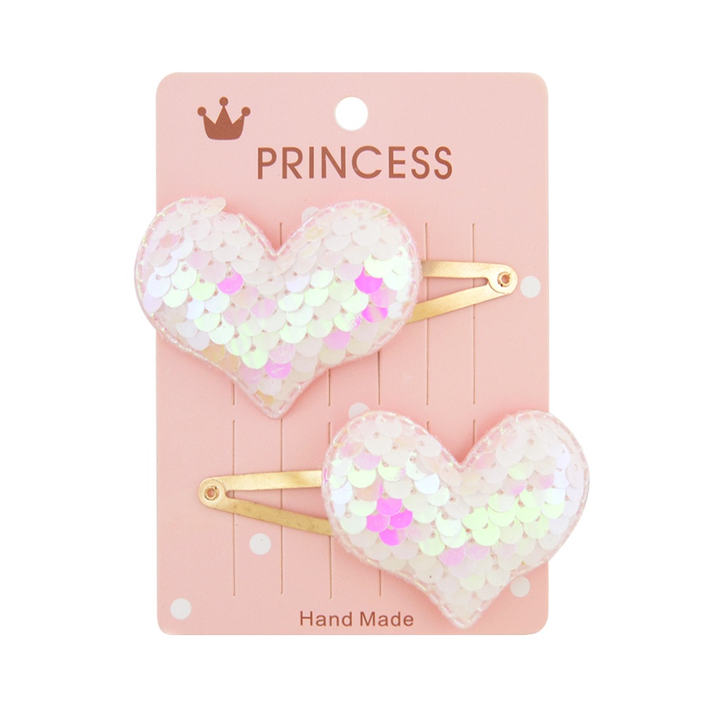 RainBow Bows Set 2 Kẹp Tóc Hình Vương Miện Dễ Thương Cho Bé Gái