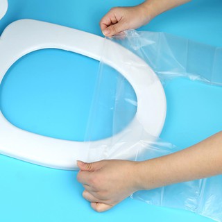 Giấy lót bồn cầu vệ sinh không thấm nước dùng 1 lần ( 50 miếng)