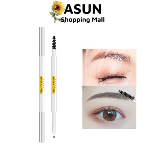Chì Kẻ Mày 2 Đầu Beauty Heyxi Nét Mảnh, Lâu Trôi, Không Thấm Nước Very Thin Eye Brow Pencil LMN