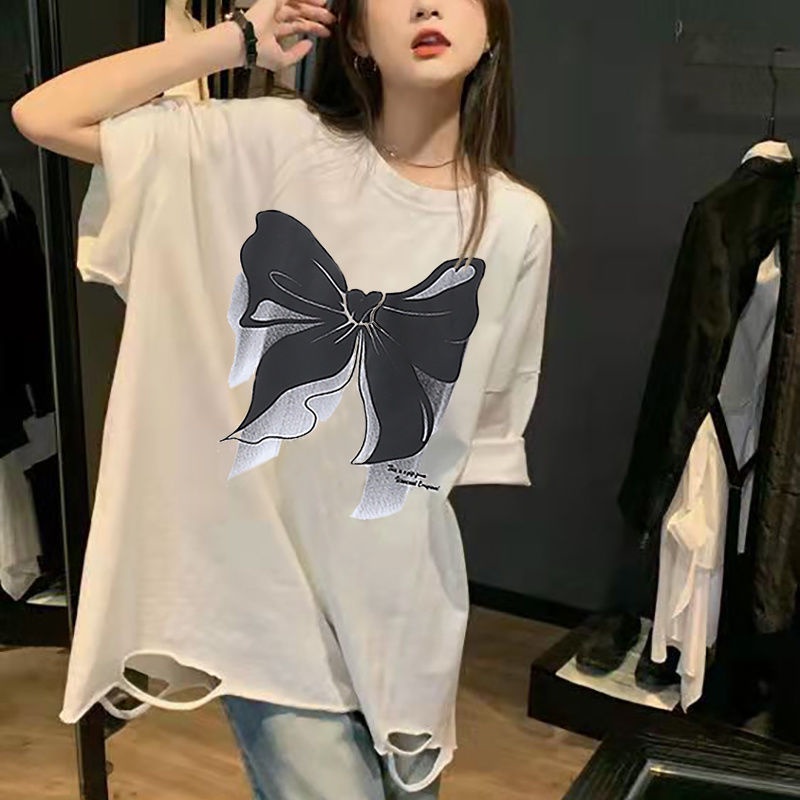 COZOK Áo Thun Tay Ngắn Form Rộng Họa Tiết In Hợp Thời Trang
