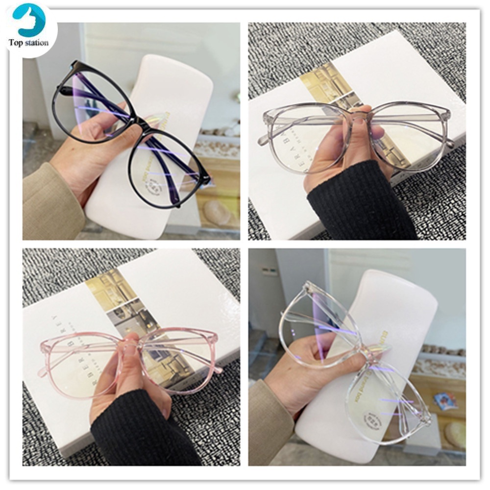 Kính mát 1 kích cỡ chống ánh sáng xanh phong cách cổ điển cho nam nữ