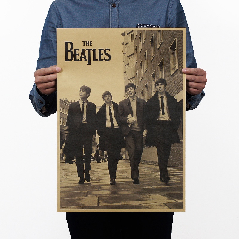 Poster Hình Ban Nhạc The Beatles Kích Thước 51x35.5cm