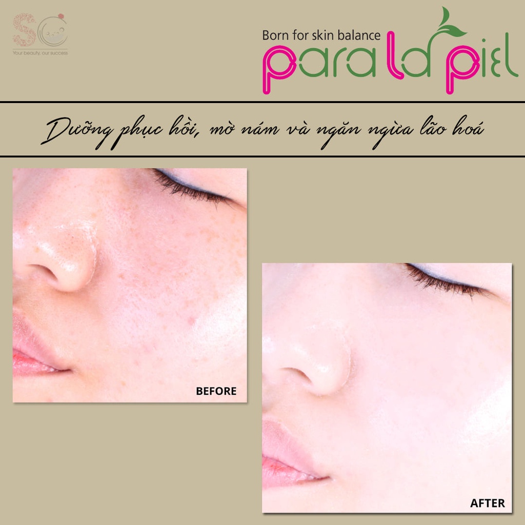 Kem dưỡng trắng da, phục hồi, mờ nám và ngăn ngừa lão hoá - Paralapiel M&F Mineral Cream 50g
