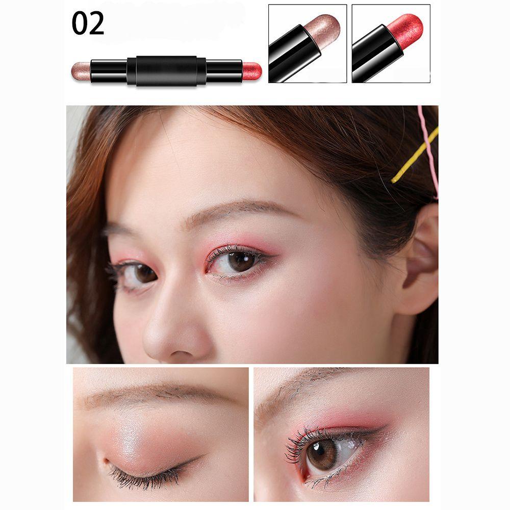 ORIENTLII Phấn Mắt Dạng Thỏi Thiết Kế Hai Đầu Không Thấm Nước Lâu Trôi