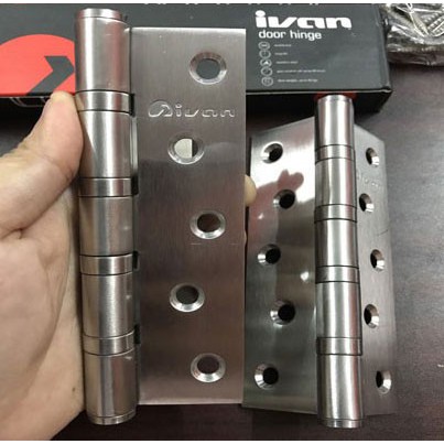 Bản lề inox IVAN 100 dày 3mm (Hộp/ 2 Cái)