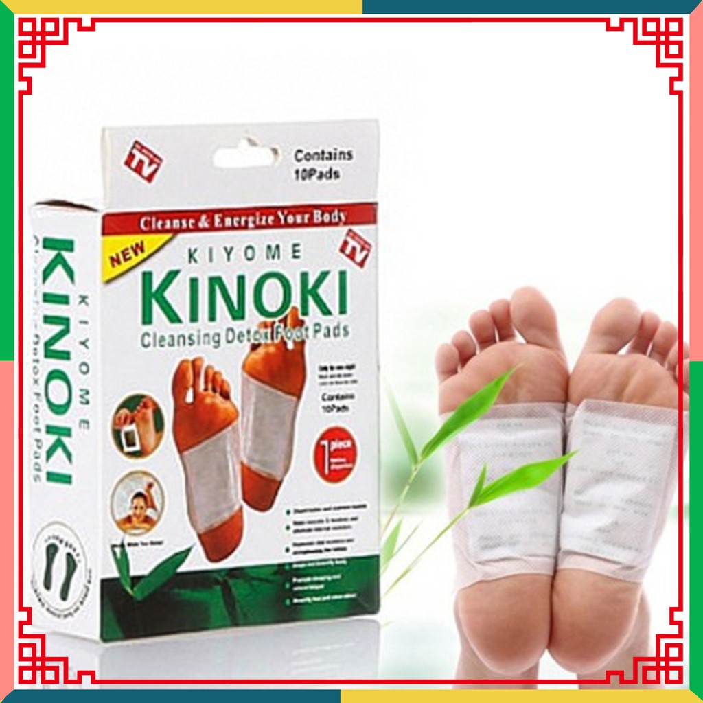 bộ 10 miếng dán chân giải độc kinoki hữu ích