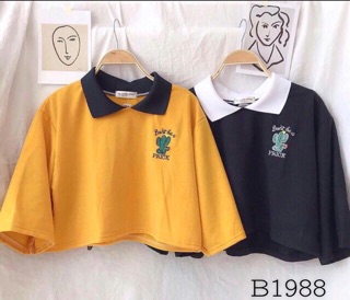 Croptop Polo Xương Rồng