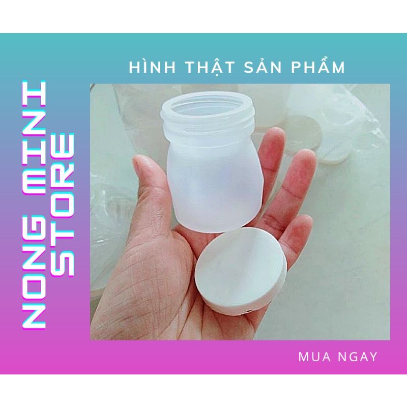 Bộ 12 Hủ Nhựa Đựng Yaourt - Sữa Chua 90ml