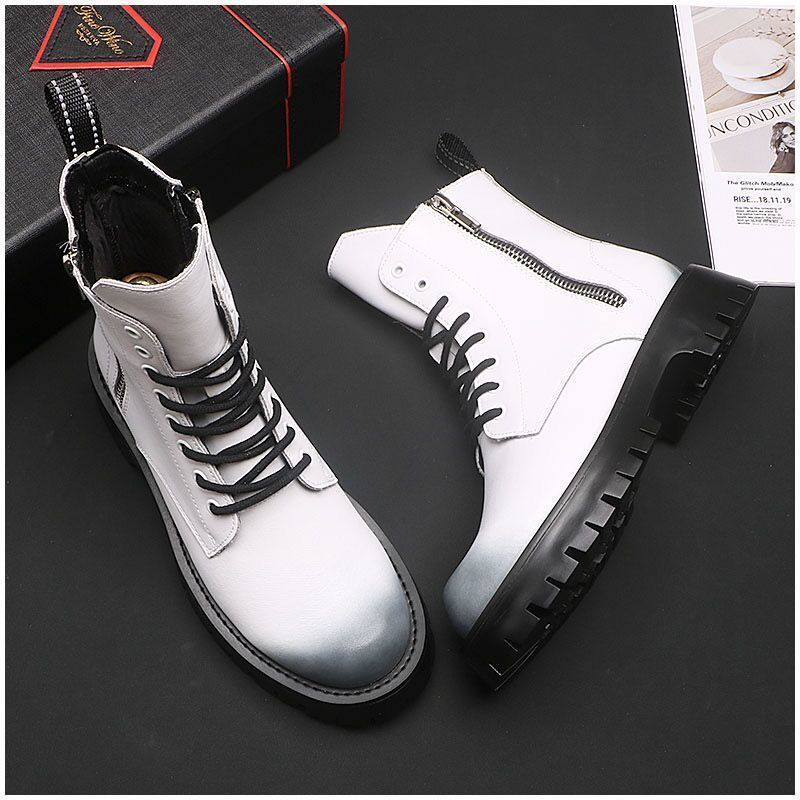 Giày Bốt Martin Da Đế Dày Thời Trang Mùa Thu 2022 Cho Nam