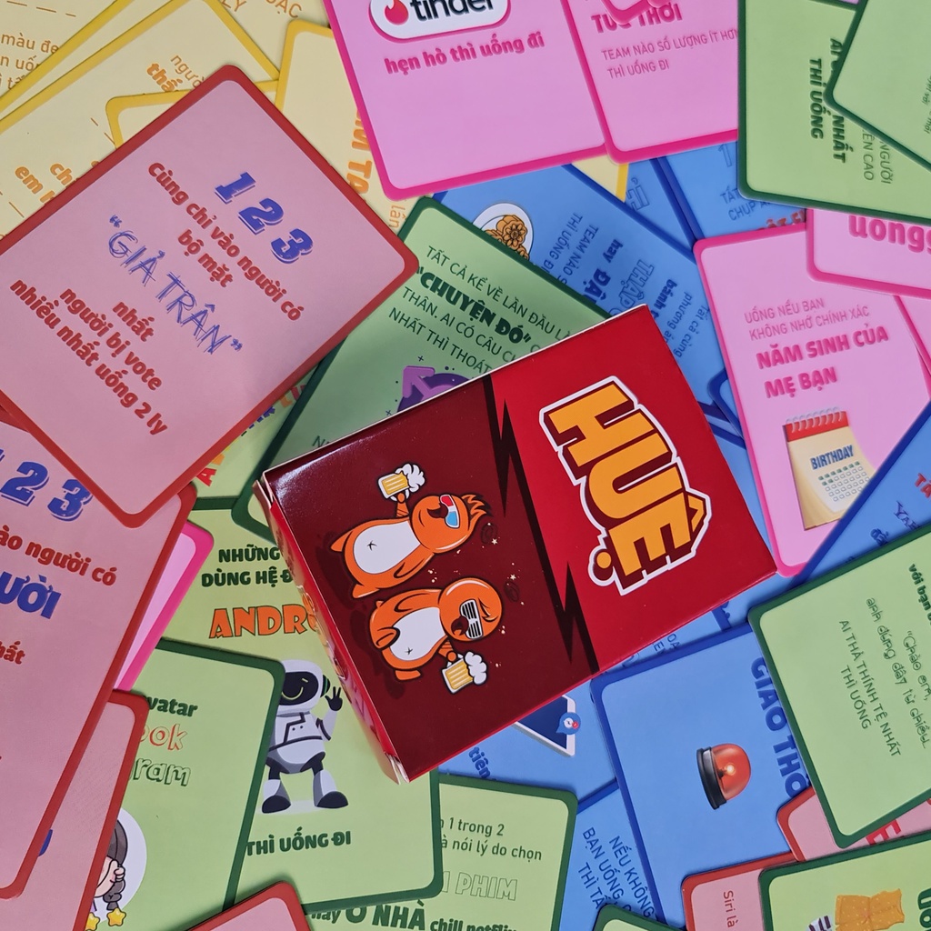 Bộ bài Huệ Drinking Game dành cho nhóm bạn cực vui và hấp dẫn vui nhộn