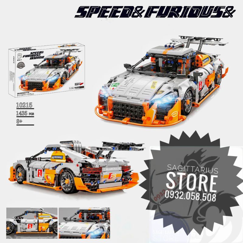 Lego Kbox 10215 Lắp Ráp Siêu Xe Audi R8 V10 1:14