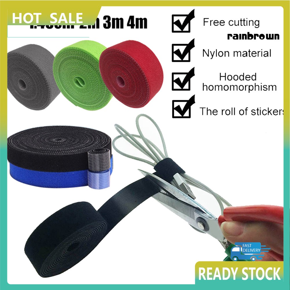 Cuộn dây buộc cố định dây cáp gọn gàng tiện dụng dài 2/ 3/ 4m