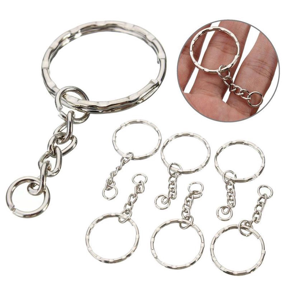 Set 100 Vòng Kim Loại Gắn Móc Khóa / Dây Chuyền Đa Năng Tiện Dụng