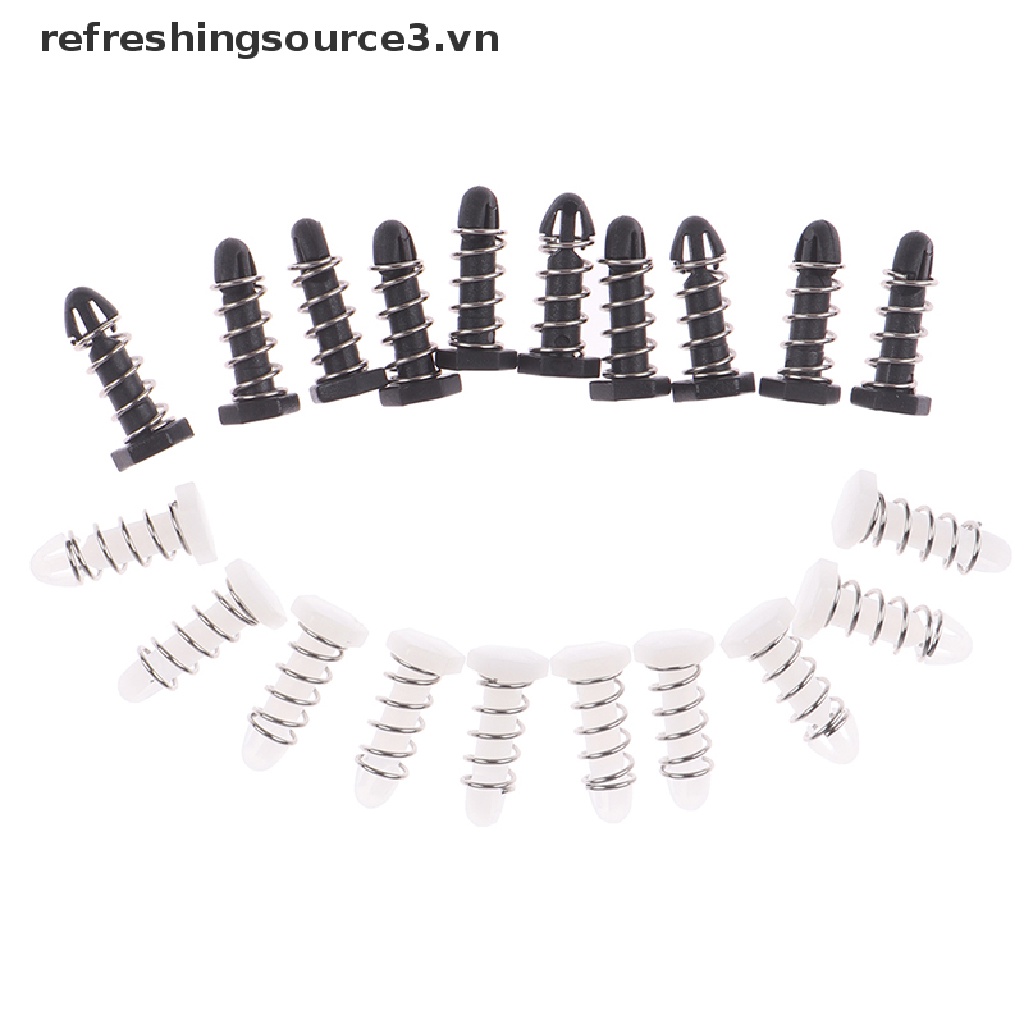 [Hàng mới về] Set 10 đinh kẹp kèm lò xo bằng nhựa cho quạt sấy khô móng