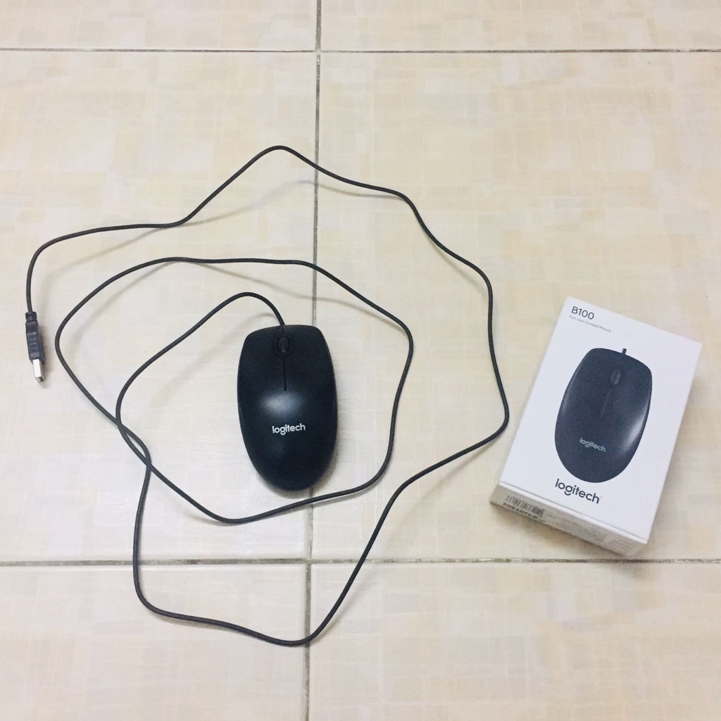 Chuột Có Dây Logitech B100 - Hàng Chính Hãng