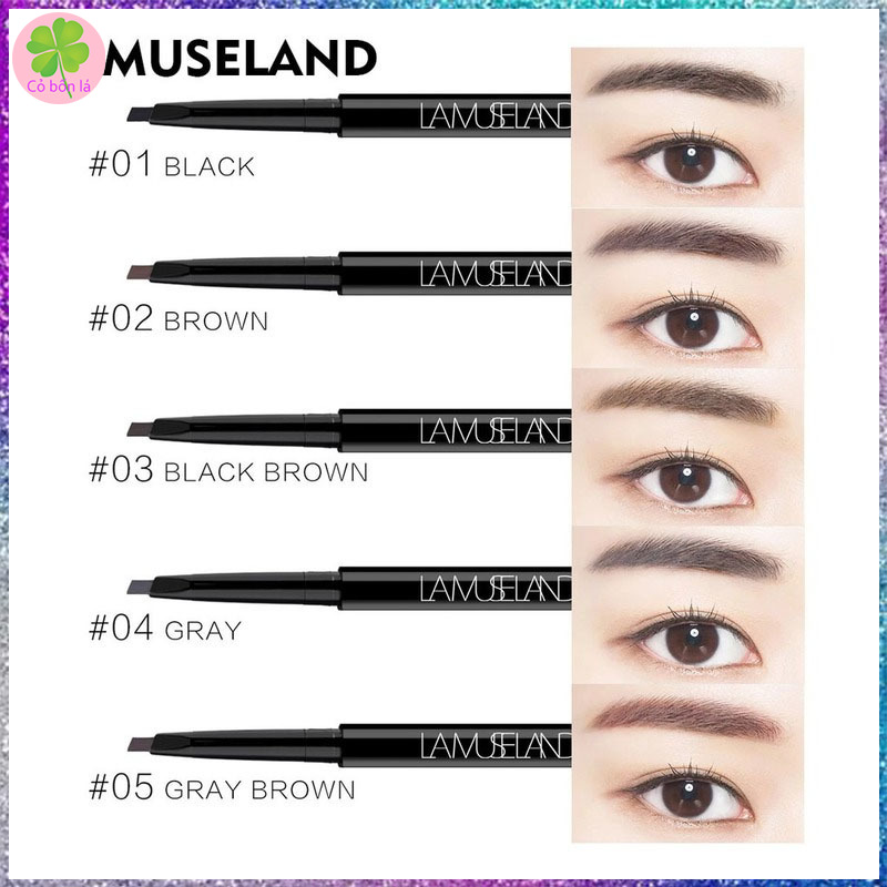 Bút kẻ lông mày LAMUSELAND L18E01 lâu trôi thiết kế hai đầu tiện dụng 0.3g | BigBuy360 - bigbuy360.vn
