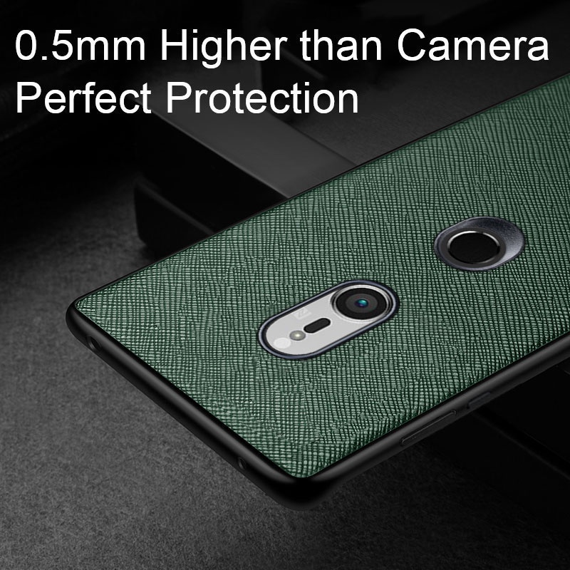 Ốp Bao Da Điện Thoại pu + pc Cứng 3 Trong 1 Cho sony xperia xz3