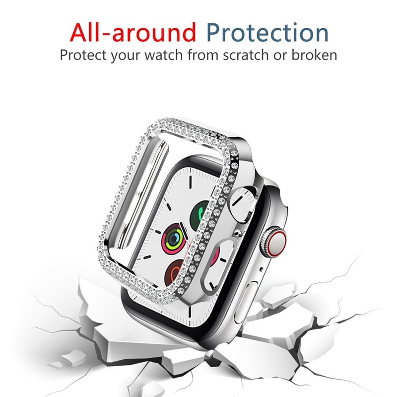 Ốp mặt đồng hồ chống va đập tiện dụng cho Apple Watch Series 6 Se 5 4 3 2 1 38mm 42mm For Iwatch 6 5 4 40mm 44mm