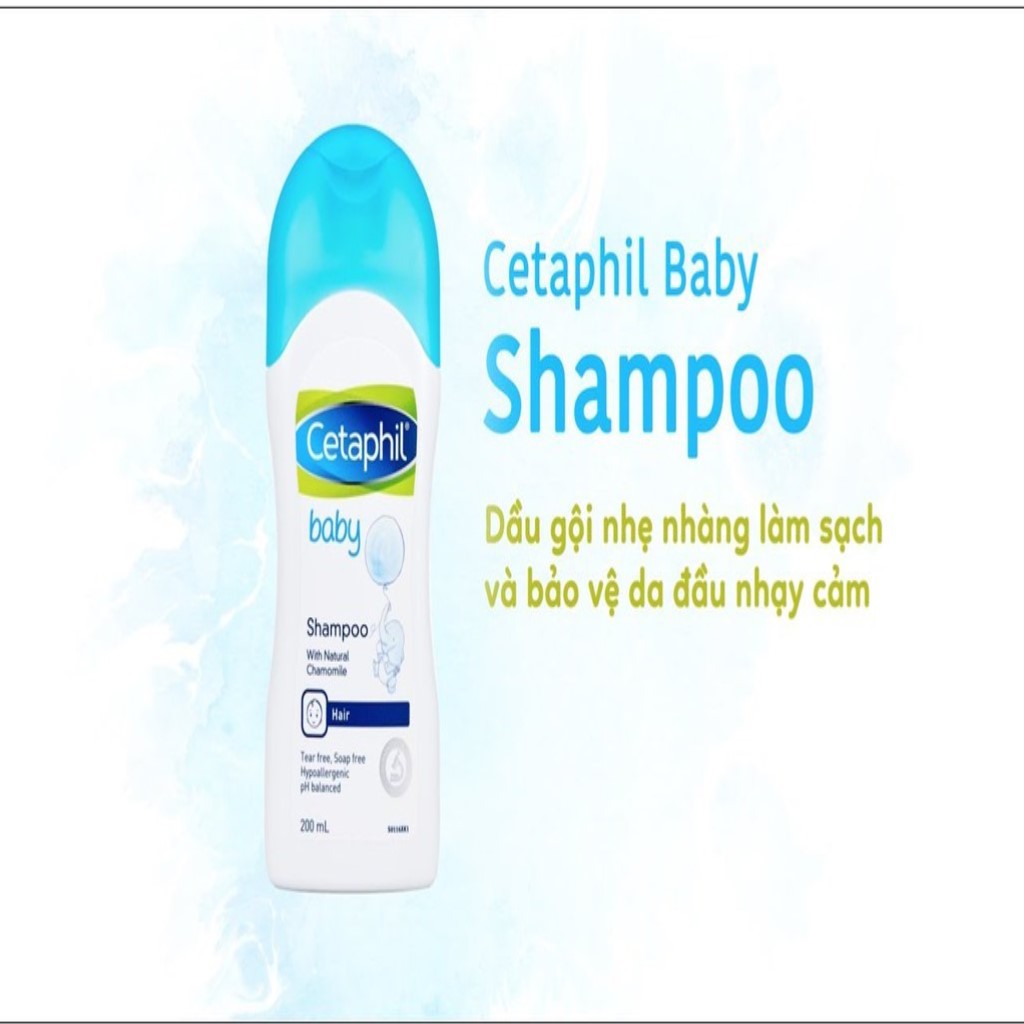 Dầu gội Cetaphil cho bé - Dầu gội Cetaphil Baby Shampoo 200ml HÀNG CHÍNH HÃNG-Skinfa.