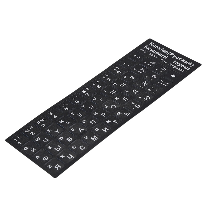 Miếng Dán Bàn Phím In Chữ Tiếng Nga Độc Đáo Cho Notebook Laptop Pc