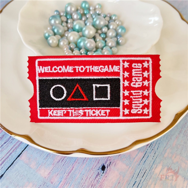 1 miếng dán ủi quần áo hình trò chơi Squid độc đáo