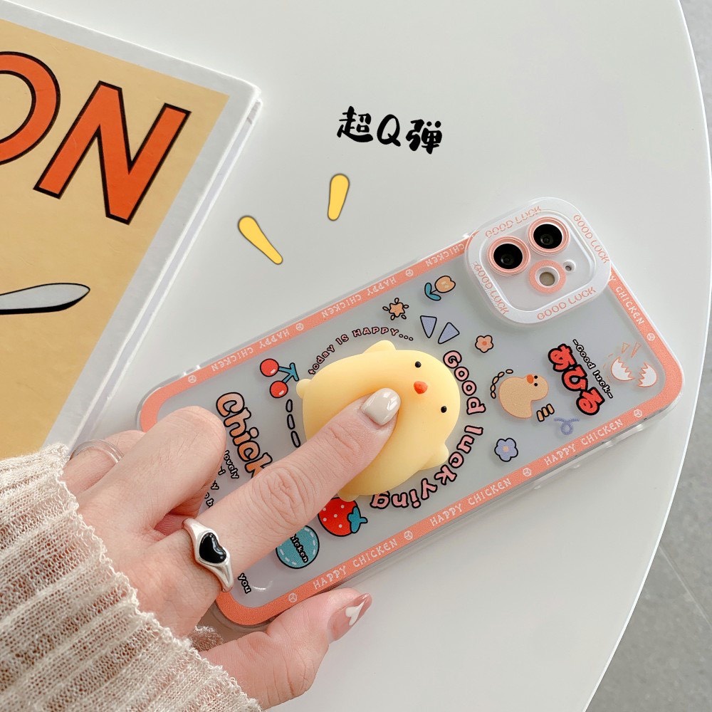 ốp dẻo gà vàng và trái đào cute iphone 7/8/se 2020/7 plus/8 plus/X/Xs/XS Max/11/11 pro max/12/12 pro max/13/13 pro max