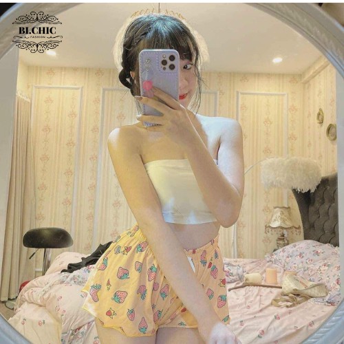 quần short nữ họa tiết Kitty - Bi.Chic - quần đùi nữ mặc nhà thoáng mát cực kỳ cute | WebRaoVat - webraovat.net.vn