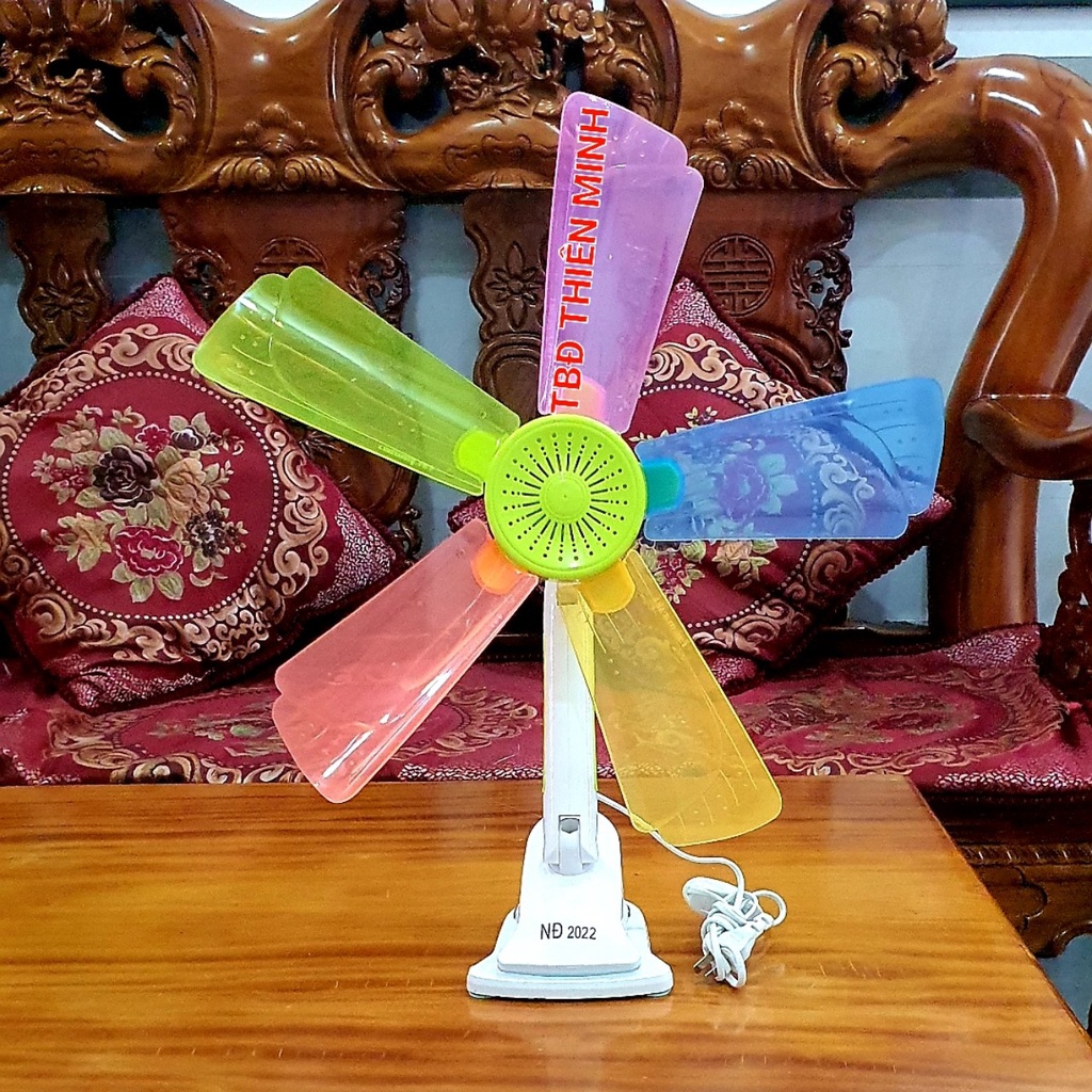 QUẠT KẸP MINI ĐIỆN 220V 5 CÁNH