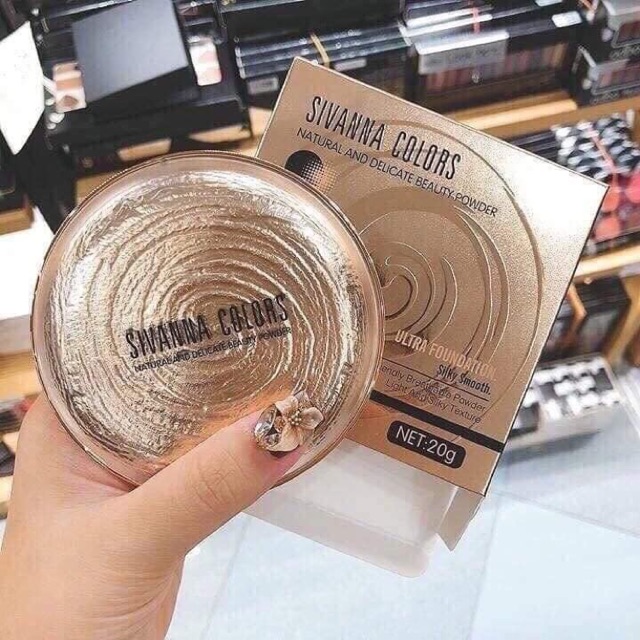 Phấn phủ siêu mịn Sivanna Natural And Delicate Beauty Powe