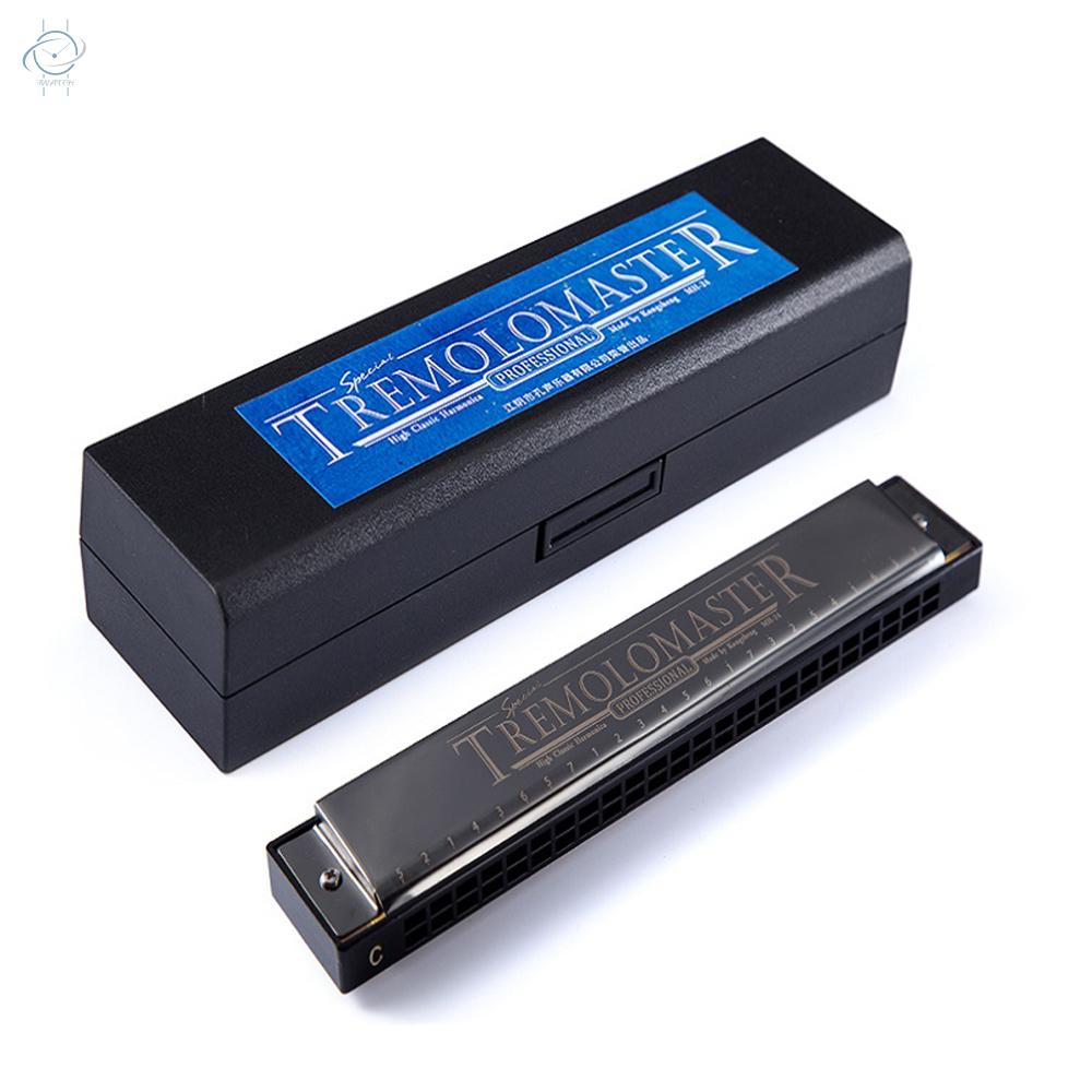 Kèn Harmonica Tremolo 24 Lỗ Chuyên Nghiệp Cho Người Mới Bắt Đầu