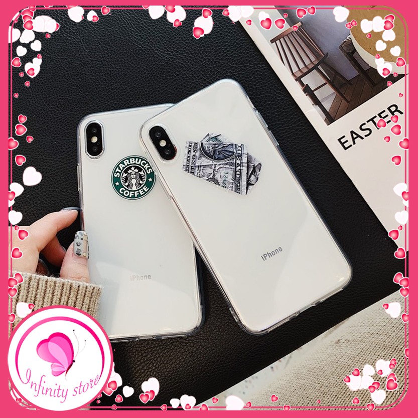 Ốp lưng iphone in hình Coffee và Money 6 6S 6Plus 6S Plus 7Plus 8Plus X XSMax - Infinity Case M223