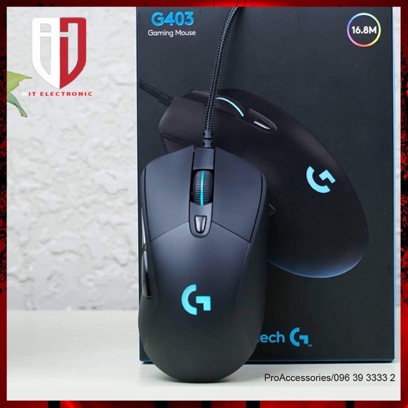 Chuột Máy Vi Tính Laptop Gaming Có Dây MOUSE LOGITECH G403 Đèn Led Chuyên Game