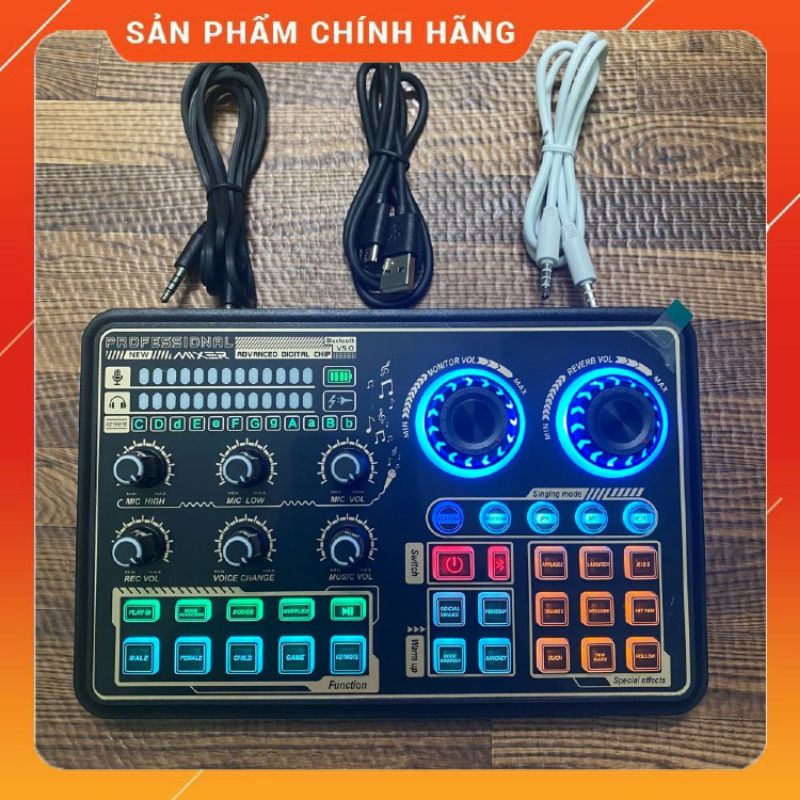 Soundcard thu âm livestream K600 phiên bản 2022 có bluetooth cao cấp