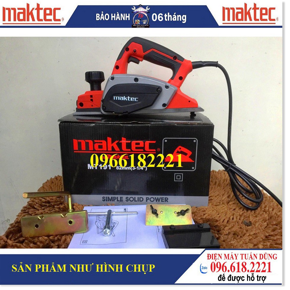 Máy bào gỗ Maktec MT191_TẶNG KÈM PHỤ KIỆN